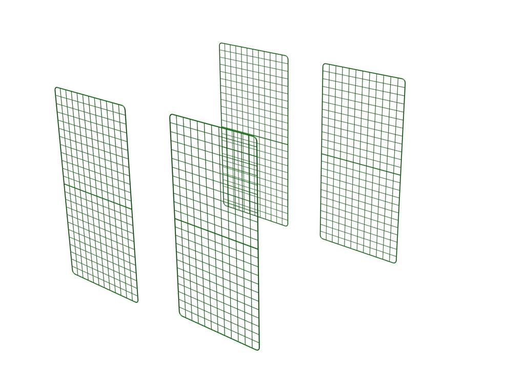 Zippi panele przedłużające wybieg dla królików - podwójna wysokość - opakowanie 4 szt.