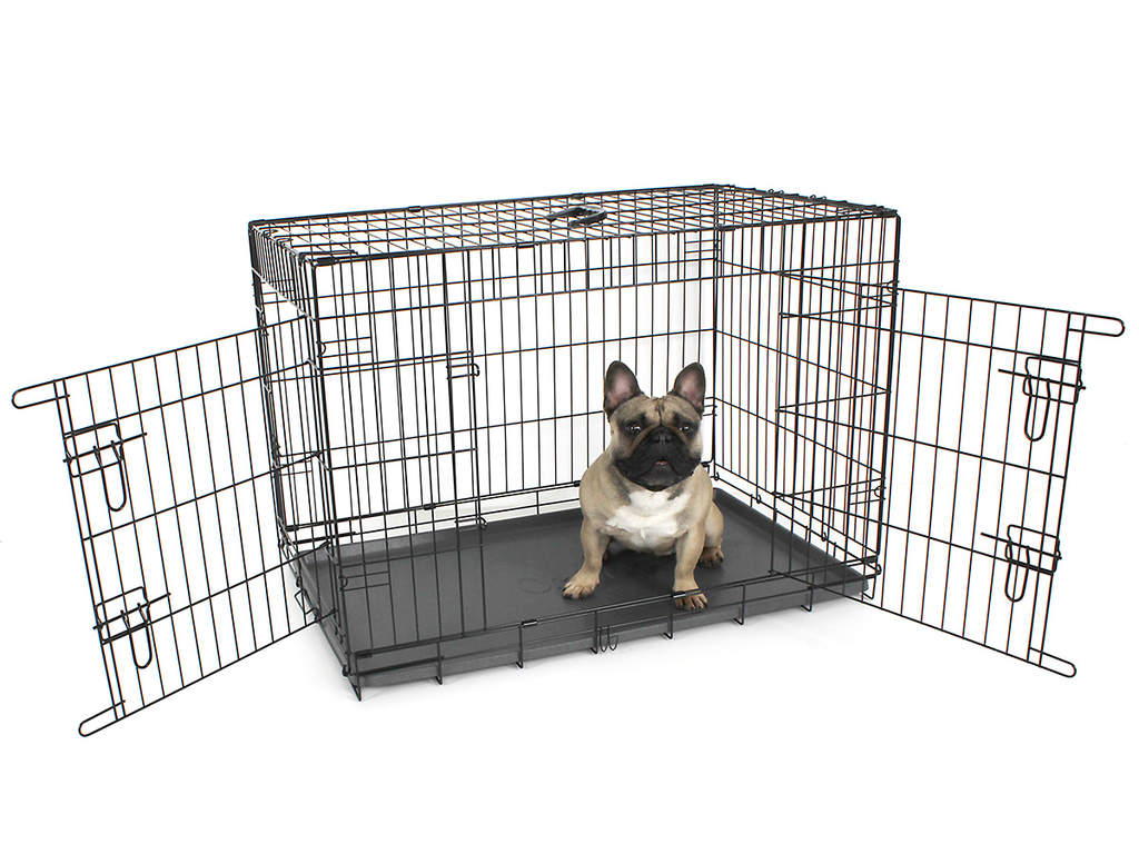 Fido Classic 36 dog crate with dog