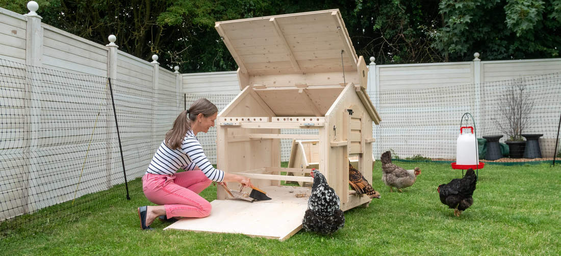 Det moderne design gør det supernemt og hurtigt at gøre hønsehuset rent, så du kan nyde mere tid sammen med dine høns.