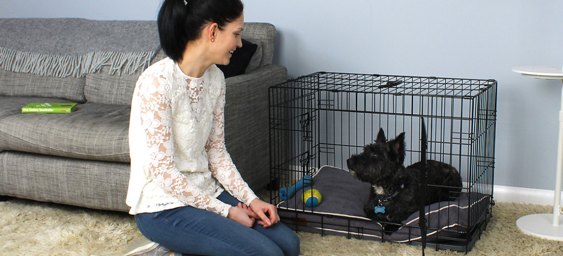 La jaula Fido Classic de Omlet sirve de gran ayuda cuando estás entrenando a tu cachorro