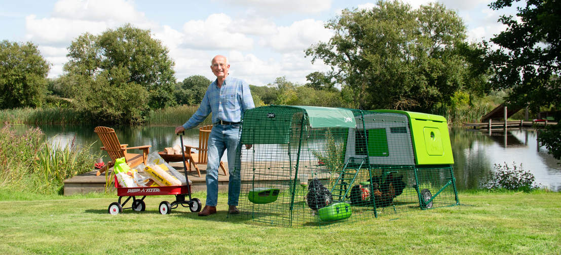 The Eglu Cube is a complete package for keeping chickens.