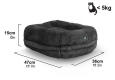 Image showing the dimensions of the super soft donut cat bed