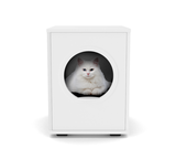 Maya Cat House with Donut Cat Bed - Snowball White