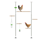 Sistema de perchas para gallinas PoleTree personalizable
