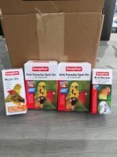 Budgie Vitamin kit, anti parasite and bird wormer Beaphar