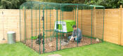 Extend the run on your Eglu Cube or place the chicken coop inside a Walk in Chicken Run.