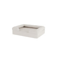 Memory Foam Bolster Cat Bed - Small - Meringue White