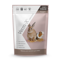 Verm-x pouch for guinea pig and rabbits.