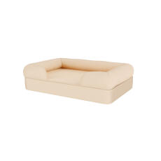 Letto bolster beige naturale