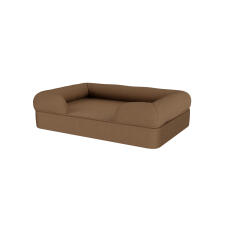 Una cama para perros de espuma con memoria de color marrón Omlet.