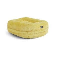 Soft maya donut cat bed yellow