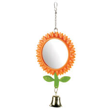 Double Sided Sunflower Mirror with Bell 125mm