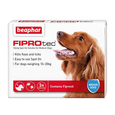Fiprotec spot on preparat przeciw pchłom i kleszczom dla średnich psów