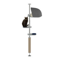 Trädkojan kit utomhus Freestyle cat pole system set up