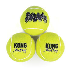 Kong air squeaker piłki tenisowe regular 3 opak.