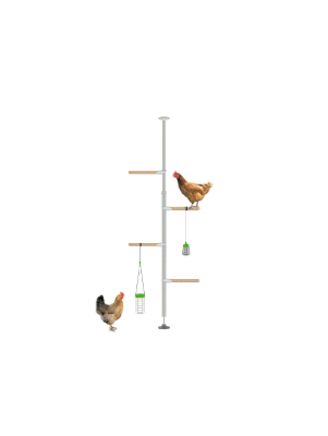 Percha para gallinas PoleTree - El kit de entretenimiento - 1,70 . 2,15m