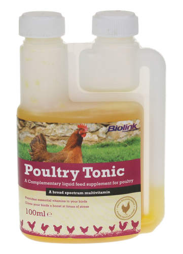 Biolink Poultry Tonic 100ml for chickens.