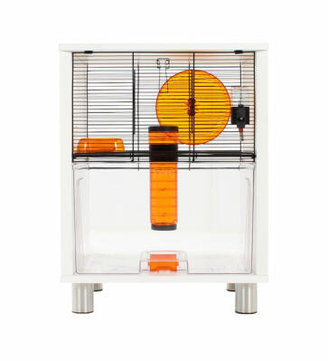 White Qute Gerbil and Hamster Cage