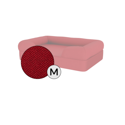 Funda para cama viscoelástica - Mediana - Rojo merlot