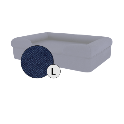 Bolster Dog Bed Cover Only - Large - Midnight Blue