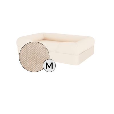Grade B - Bolster Dog Bed Cover Only - Medium - Natural Beige