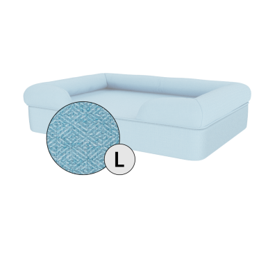 Bolster Dog Bed Cover Only - Large - Sky Blue