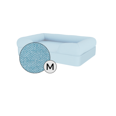 Bolster Dog Bed Cover Only - Medium - Sky Blue