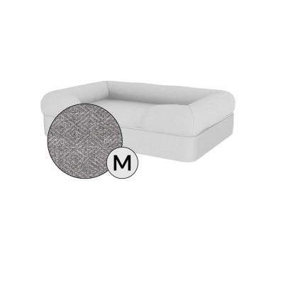 Bolster Dog Bed Cover Only - Medium - Stone Grey