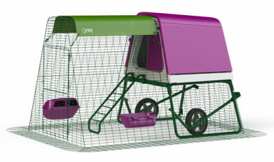 Eglu Go UP Chicken Coop with 2m Run and Wheels Package - Purple