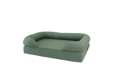 Grade B - Memory Foam Bolster Dog Bed Medium - Green