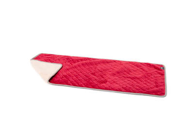 Luxury Super Soft Dog Blanket Medium - Poinsettia Red and Cream