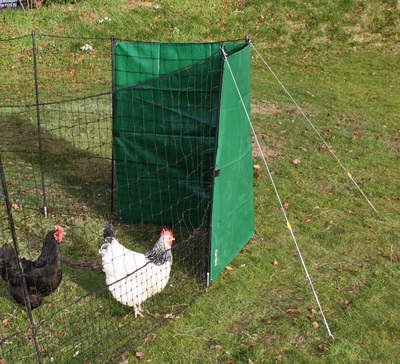 Zwaar windscherm voor afrastering voor kippen - Pakket