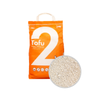 Arena para gato de Omlet Nº2 Tofu con carbón activo 6L/ 2,5kg