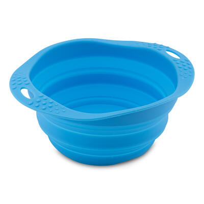 Beco Collapsible Travel Bowl - Small Blue