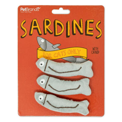 Sardine Catnip Toy - Pack of 3