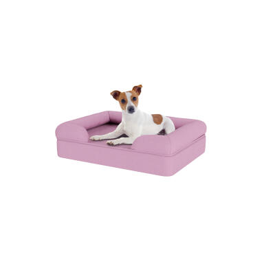 Memory Foam Bolster Dog Bed - Small - Lavender Lilac