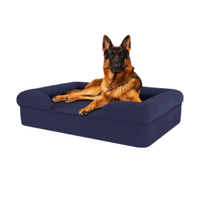 Memory-Foam Polsterbett für Hunde Large - Mitternachtsblau