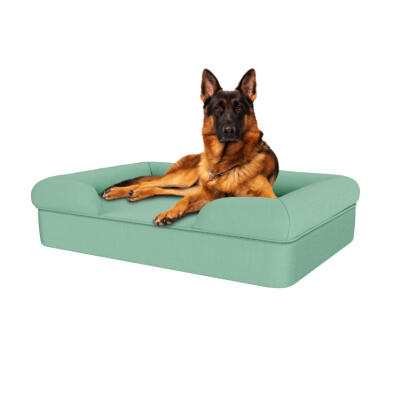 Memory-Foam Polsterbett für Hunde Large - Blaugrün