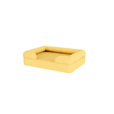 Memory Foam Bolster Cat Bed - Small - Mellow Yellow