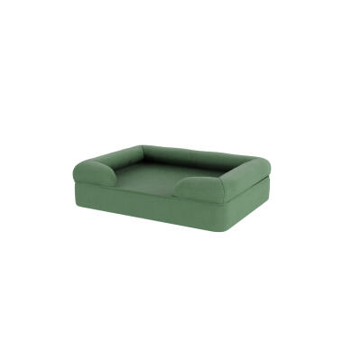 Memory Foam Bolster Cat Bed - Small - Sage Green