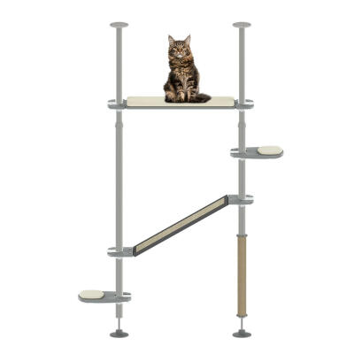 Arbre à chat d’extérieur Freestyle - Le kit Soleil - 1,70 m à 2,15 m