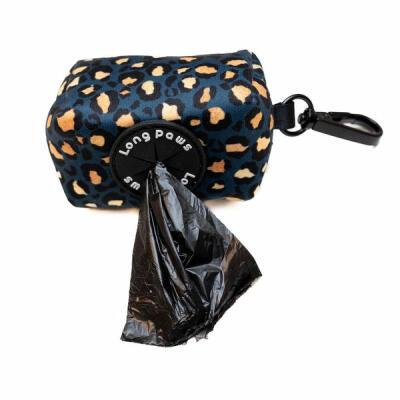 Funk the Dog Poo Bag Pouch | Leopard Green & Gold