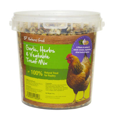 Mélange pour poules Natures Grub (légumes, plantes aromatiques et ail) - 1.2kg