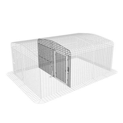 Outdoor Guinea Pig Run Partition Low with Gable - 2 Panels