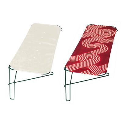 Fabric Outdoor Cat Shelf - Daisy White and Disco Red (pack of 2)