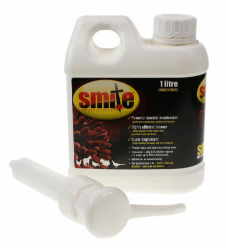 Smite Disinfectant 1 Litre Concentrate for chickens.