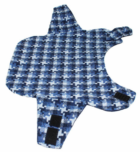 Blue Tweed Dog Jacket for small dogs