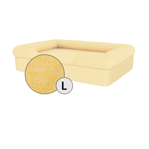 Omlet cama de espuma con memoria para perros grande en amarillo suave