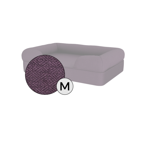 Omlet lit pour chien moyen en mousse à mémoire de forme en violet prune