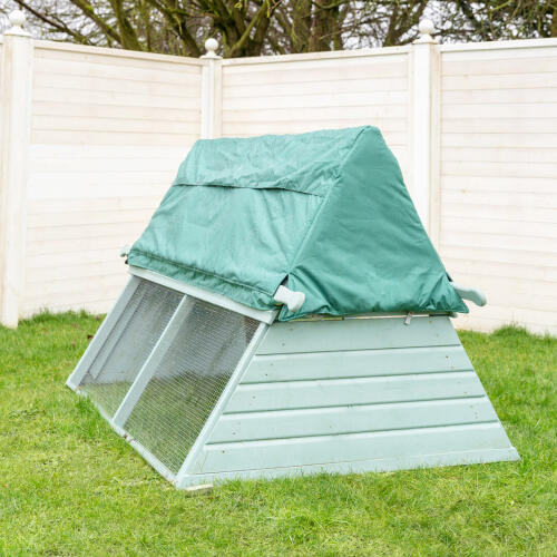 Boughton Wooden Chicken Coop with Weather Protection Cover in Garden